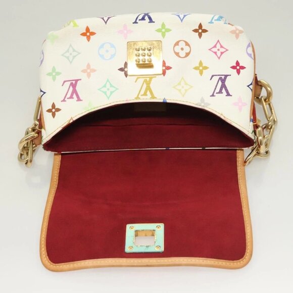 LOUIS VUITTON Monogram Multicolor Patty Shoulder Bag White M40305 Auth 127416V - Picture 9 of 16